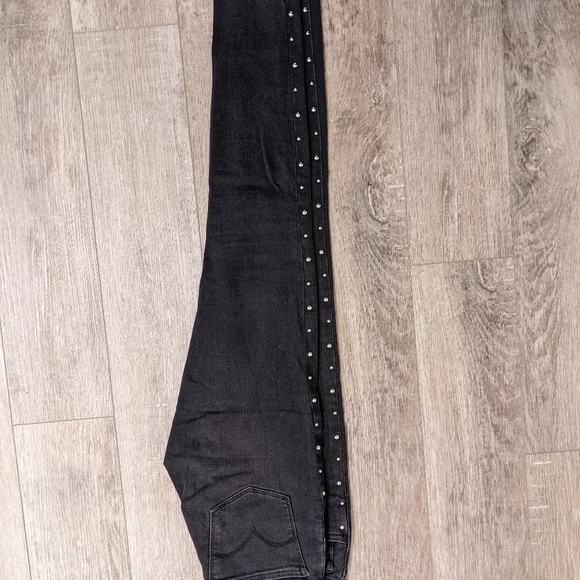 Levi's 710 Super Skinny Black studded jeans, Size 27 - Picture 4 of 5
